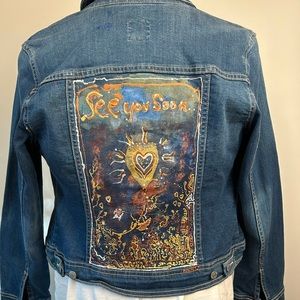 Acrylic Painted denim Jackets and Pants